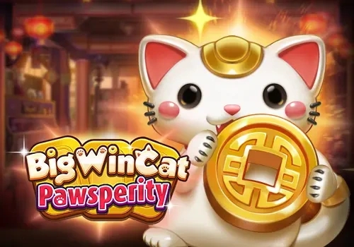 Big Win Cat Pawsperity social casino game featuring colorful cats and entertaining slot gameplay